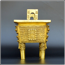 黃銅誠(chéng)信鼎方銅鼎