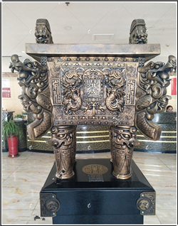 室內(nèi)銅鼎雕塑 室內(nèi)銅鼎雕塑