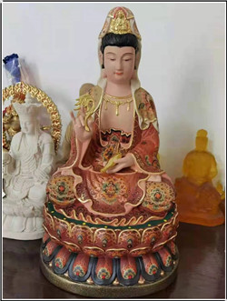 銅觀音彩繪 銅觀音彩繪