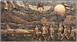 萬(wàn)里長(zhǎng)城銅浮雕 萬(wàn)里長(zhǎng)城銅浮雕