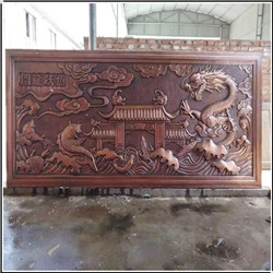 鯉魚(yú)躍龍門銅浮雕 鯉魚(yú)躍龍門銅浮雕
