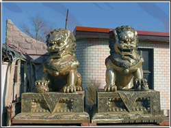 看門神獸銅獅子 看門神獸銅獅子