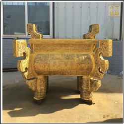 訂購(gòu)大型室外鎏金銅鼎 訂購(gòu)大型室外鎏金銅鼎