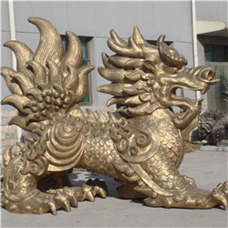 銅麒麟雕塑制作 銅麒麟雕塑制作