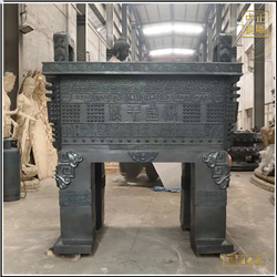 鑄銅廠家定制鼎盛千秋銅鼎 鑄銅廠家定制鼎盛千秋銅鼎