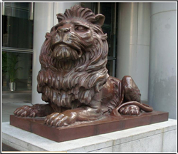 門口銅獅子 門口銅獅子