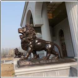 企業(yè)門口銅獅子 企業(yè)門口銅獅子