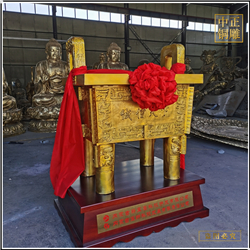 鑄銅關公 加工黃銅鼎廠家