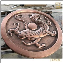 老虎圓浮雕定制 老虎圓浮雕定制