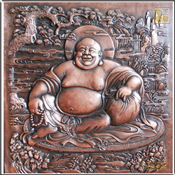 鑄銅關(guān)公 彌勒佛像銅浮雕