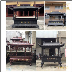 鑄銅關(guān)公 鑄造禪寺長(zhǎng)方形銅香爐