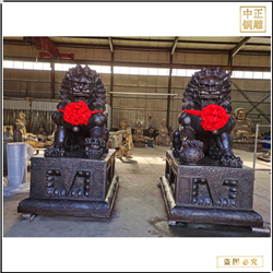 傳統(tǒng)故宮天安門(mén)獅子擺件