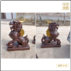 現(xiàn)貨大型動(dòng)物鑄造銅麒麟 現(xiàn)貨大型動(dòng)物鑄造銅麒麟