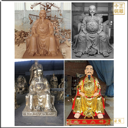 純銅真武大帝銅雕 純銅真武大帝銅雕