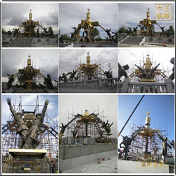 大型城市廣場雕塑安裝 大型城市廣場雕塑安裝