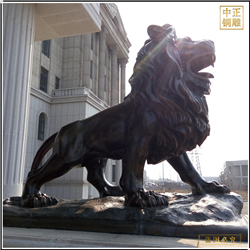 酒店銅獅子鑄造廠家 酒店銅獅子鑄造廠家