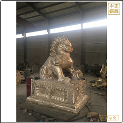 銅獅子踩球踩獅子工藝品 銅獅子踩球踩獅子工藝品