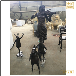 美女拉琴雕塑制作廠(chǎng)家