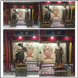 女?huà)z伏羲神像銅雕鑄造 女?huà)z伏羲神像銅雕鑄造