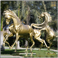 小區(qū)擺放動(dòng)物銅馬雕塑 小區(qū)擺放動(dòng)物銅馬雕塑