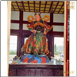 彩繪韋陀伽藍(lán)站像 彩繪韋陀伽藍(lán)站像