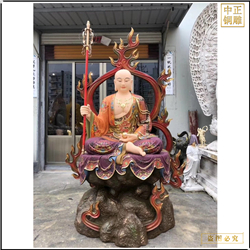 彩繪地藏王銅佛像鑄造 彩繪地藏王銅佛像鑄造