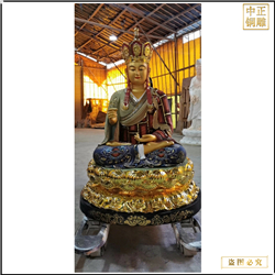 坐蓮花地藏王銅佛像鑄造 坐蓮花地藏王銅佛像鑄造