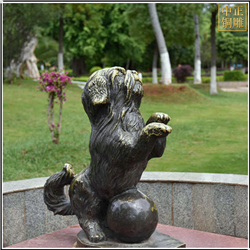 小狗景觀(guān)動(dòng)物雕塑