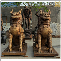 古代神獸銅麒麟雕塑 古代神獸銅麒麟雕塑