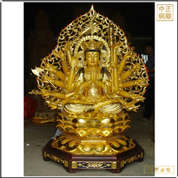 坐式千手觀音雕塑 坐式千手觀音雕塑