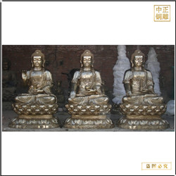 寺院3米釋迦牟尼佛銅像