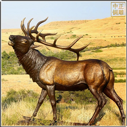景觀銅鹿雕塑鑄造廠 景觀銅鹿雕塑鑄造廠
