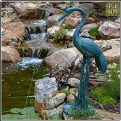 噴水景觀銅仙鶴雕塑 噴水景觀銅仙鶴雕塑