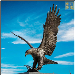 雄鷹展翅銅雕塑 雄鷹展翅銅雕塑