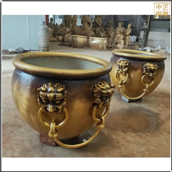 現(xiàn)代藝術(shù)銅大缸雕塑 現(xiàn)代藝術(shù)銅大缸雕塑