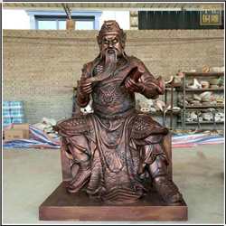 看書捋胡子關公銅像圖片 看書捋胡子關公銅像圖片