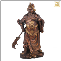 握刀捋胡子關(guān)公銅像鑄造 握刀捋胡子關(guān)公銅像鑄造