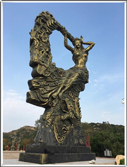 旅游景點女媧銅像 旅游景點女媧銅像