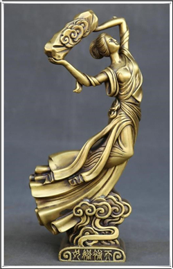 女媧補天雕塑擺件 女媧補天雕塑擺件