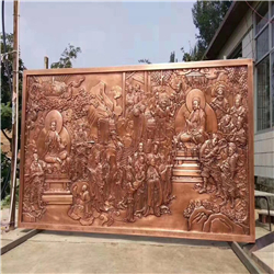 寺院銅浮雕 寺院銅浮雕