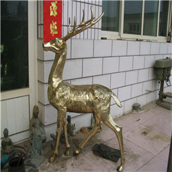 奔跑銅鹿雕塑 奔跑銅鹿雕塑
